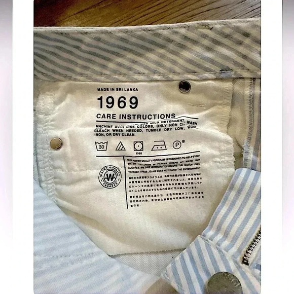 Gap woman’s powder blue stripe floral pant sz 26 ALWAYS SKINNY ❤️pants only ❤️ - Picture 8 of 9